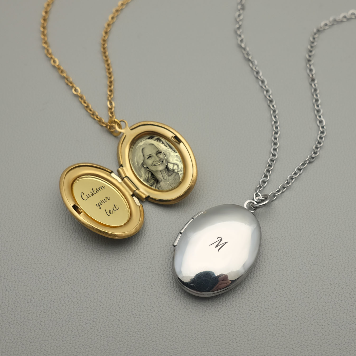 Custom Name Necklace Stainless Steel - ส่วนบุคคลสร้อยคอ Locket CUSTOM Photo สร้อยคอแกะสลักสแตนเลส Lockets