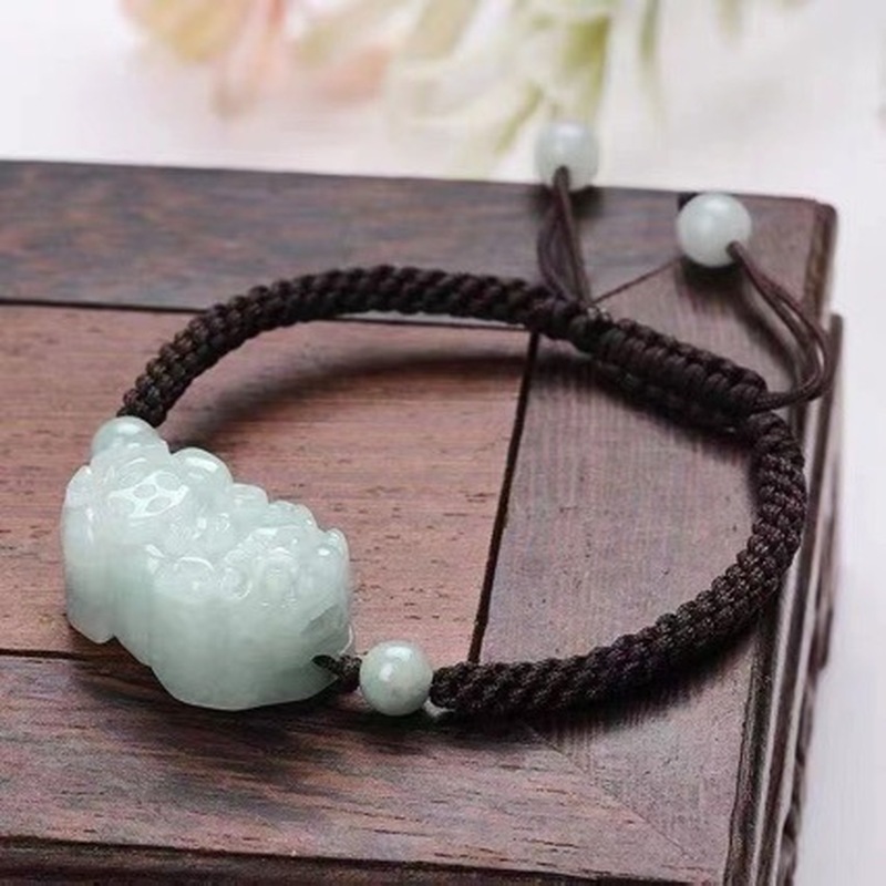 Bracelets - กำไลหยกแท้เกรด A รูปปี่เซียะสำหรับผู้ชายและผู้หญิง เครื่องประดับระดับไฮเอนด์และของขวัญหยก