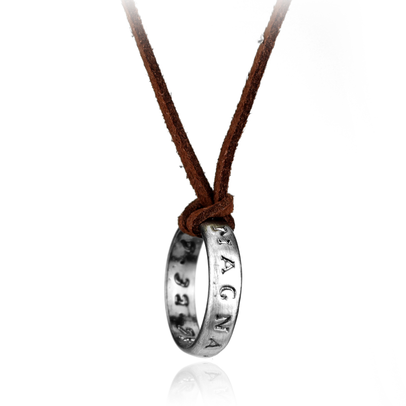 Anime Pendant Necklace - สร้อยคอหนังลายอนิเมะ ตัวละครเนธาน เดรก คอสเพลย์ สไตล์วินเทจ จี้ห้อยคอสำหรับเครื่องประดับ