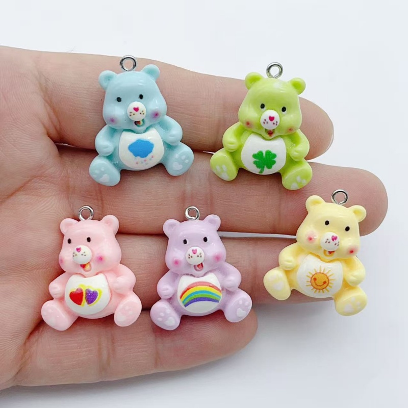Earrings - จี้รูปสัตว์การ์ตูน 10 ชิ้น สำหรับทำต่างหู สร้อยคอ สร้อยข้อมือ