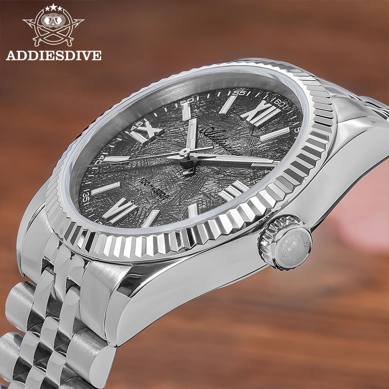 Watch Accessories - ADDIESDIVE นาฬิกาหรูหราสำหรับผู้หญิงกระจกแซฟไฟร์หรูหรา VH31 ควอตซ์ BGW9 ซุปเปอร์ลูมินัส