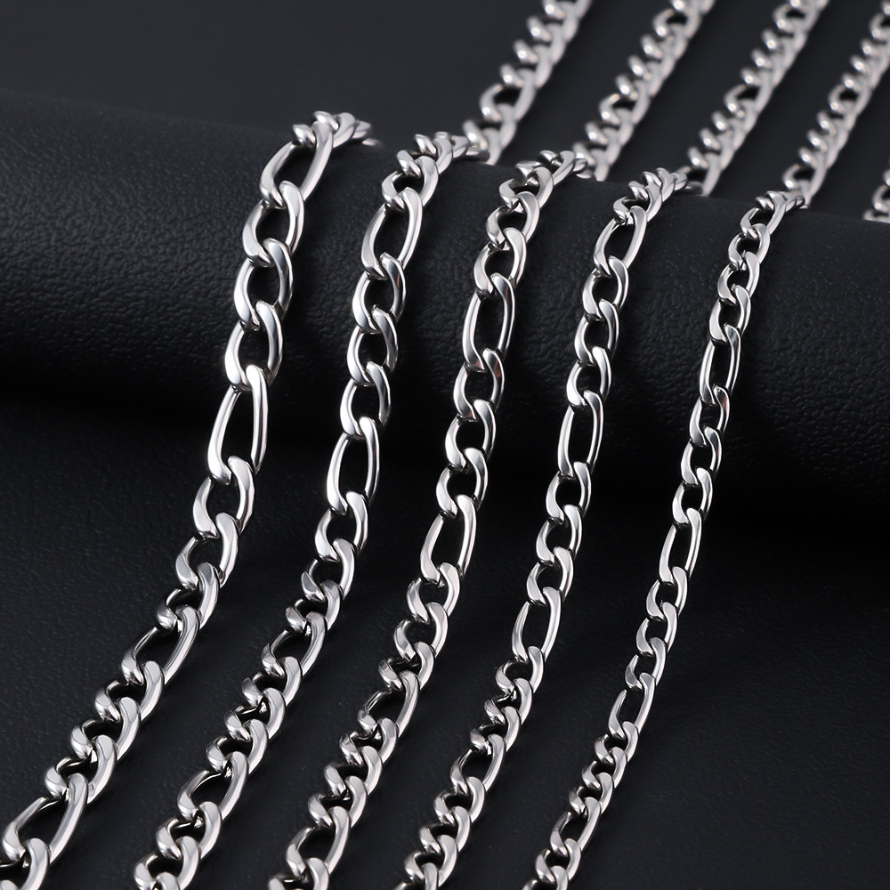 Cuban Link Chain 12Mm - HNSP 316L สแตนเลส Figaro สําหรับชาย 5