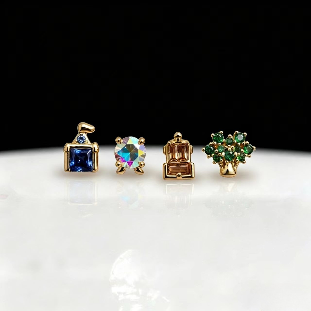 Earrings - ต่างหูรูปสวนสนุกน่ารักสวยงามแบบใหม่สำหรับผู้หญิง สาวๆ แฟชั่นงานปาร์ตี้ ของขวัญวันเกิด เครื่องประดับ