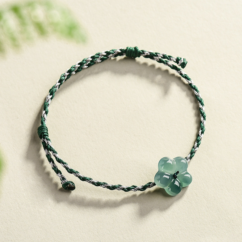 Bracelets - หยกพม่าสร้อยข้อมือหยกธรรมชาติเสน่ห์ของเครื่องประดับแฟชั่นของขวัญวินเทจสำหรับผู้หญิงเครื่องรางกำไลข้อมือหรูหรา