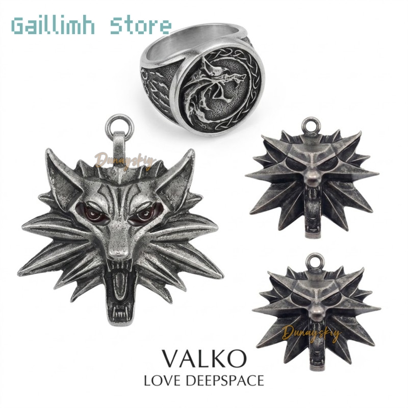 Anime Pendant Necklace - ของขวัญ จี้สวมคอธีมสวมบทบาท เกม Wolf Love and