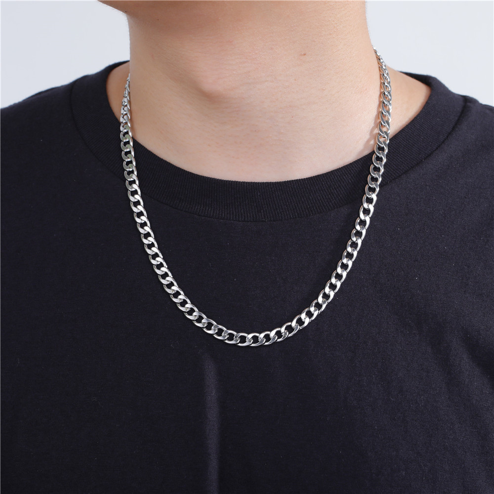 My Shape สร้อยคอสแตนเลสสตีลโซ่ - Cuban Link Chain 12Mm บทวิจารณ์และราคา