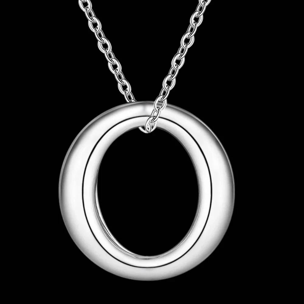 สร้อยคอจี้เงินแท้ 925 รูปทรงกล - 925 Sterling Silver Chain Necklace Men บทวิจารณ์และราคา