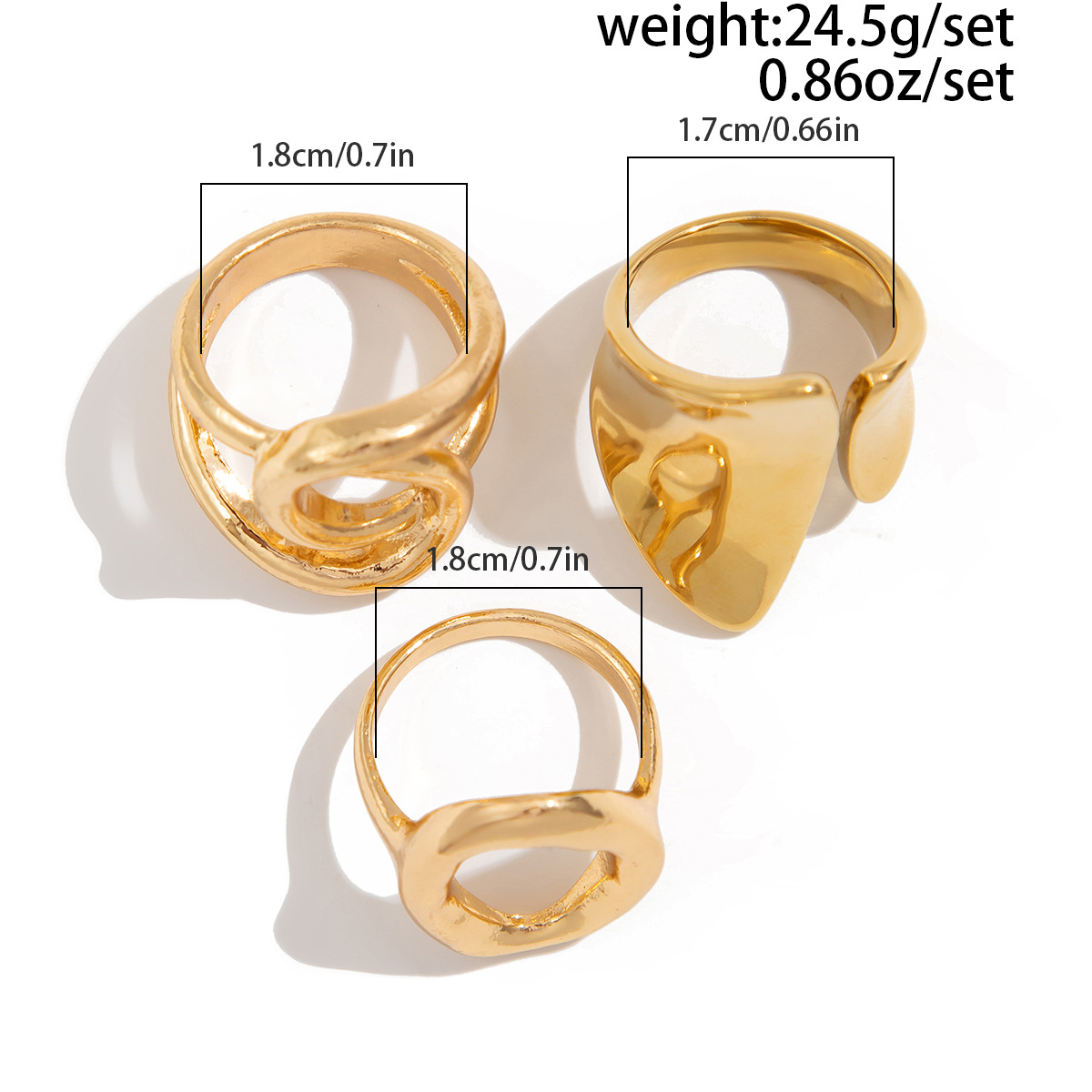 DIEZI 3 ชิ้น/เซ็ตใหม่ Punk แฟช - Vintage Punk Knuckle Rings Set บทวิจารณ์และราคา