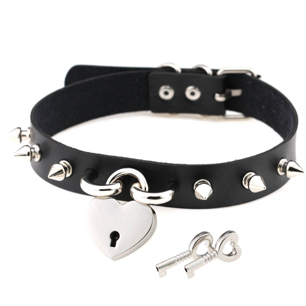 Punk Spike Choker สร้อยคอผู้หญ - Goth Punk Spike Choker บทวิจารณ์และราคา