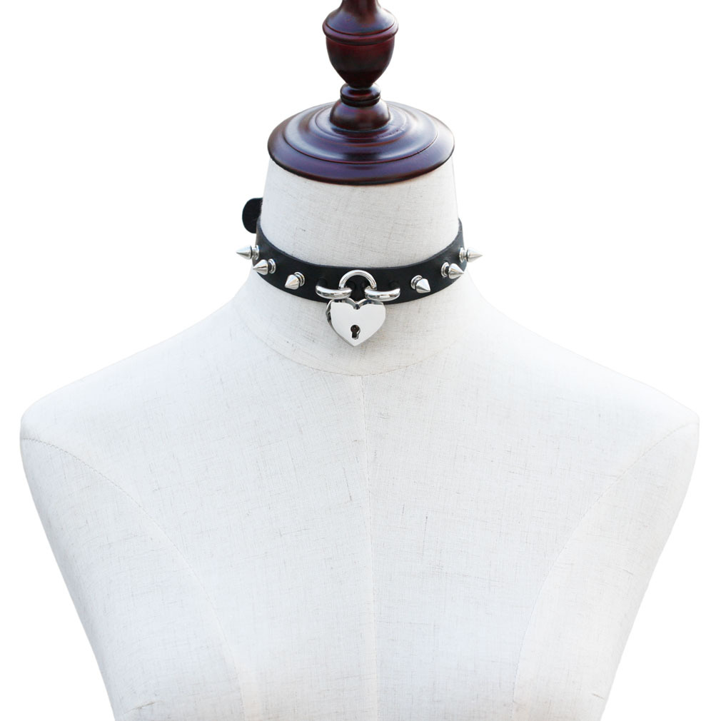 Punk Spike Choker สร้อยคอผู้หญ - Goth Punk Spike Choker บทวิจารณ์และราคา