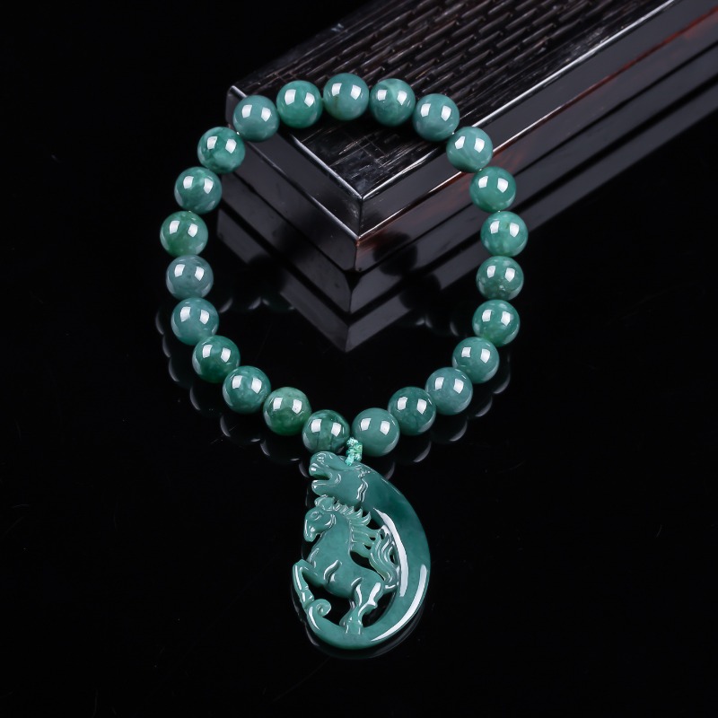 สร้อยข้อมือถักมือจากหยกธรรมชาต - Bracelets บทวิจารณ์และราคา