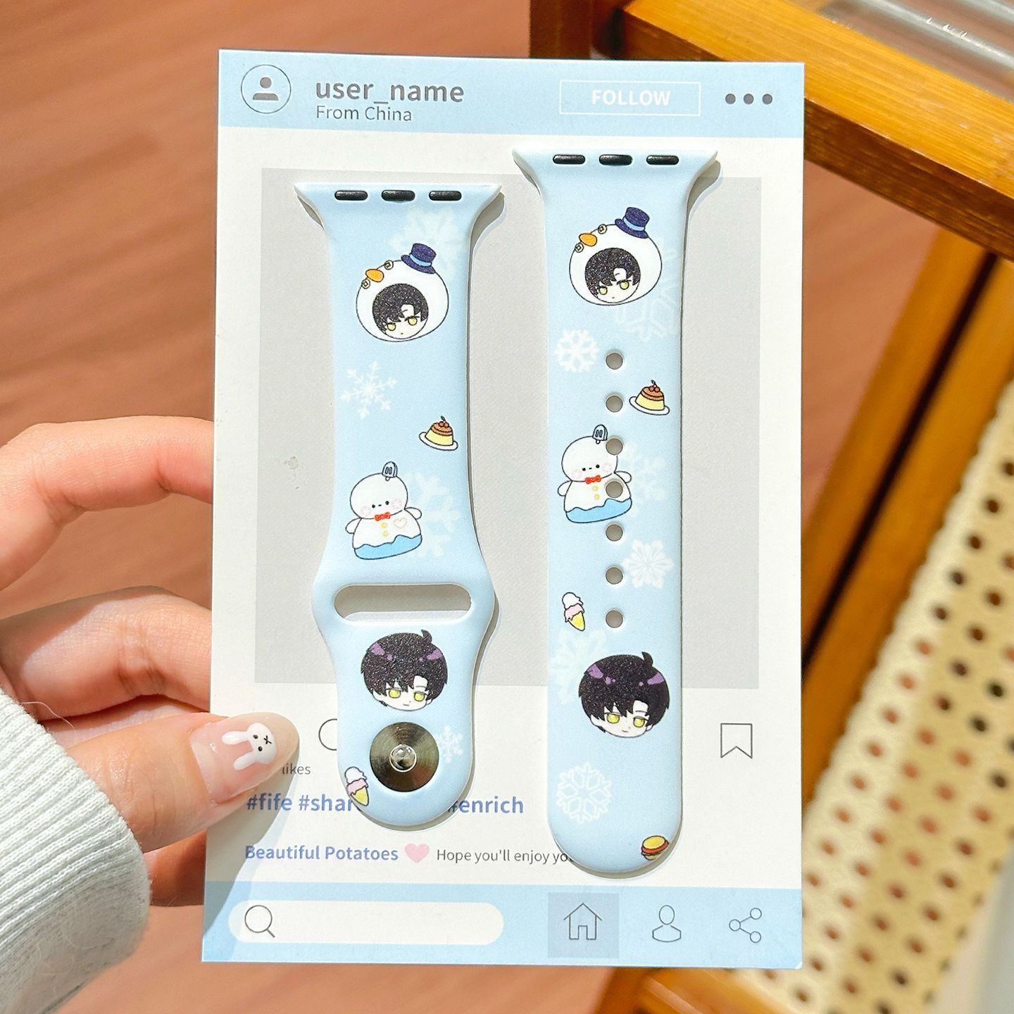 สายนาฬิกาข้อมือลายการ์ตูนน่ารั - Watch Accessories บทวิจารณ์และราคา