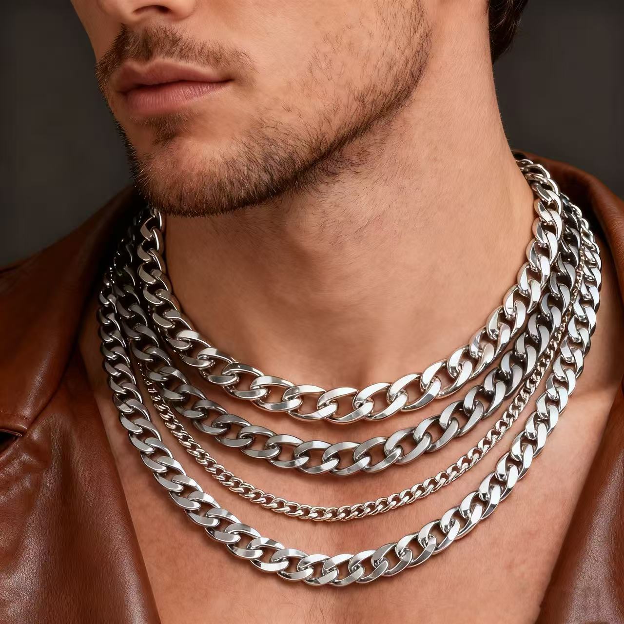 สร้อยคอแบบคิวบันลิงค์สแตนเลส H - Cuban Link Chain 12Mm บทวิจารณ์และราคา