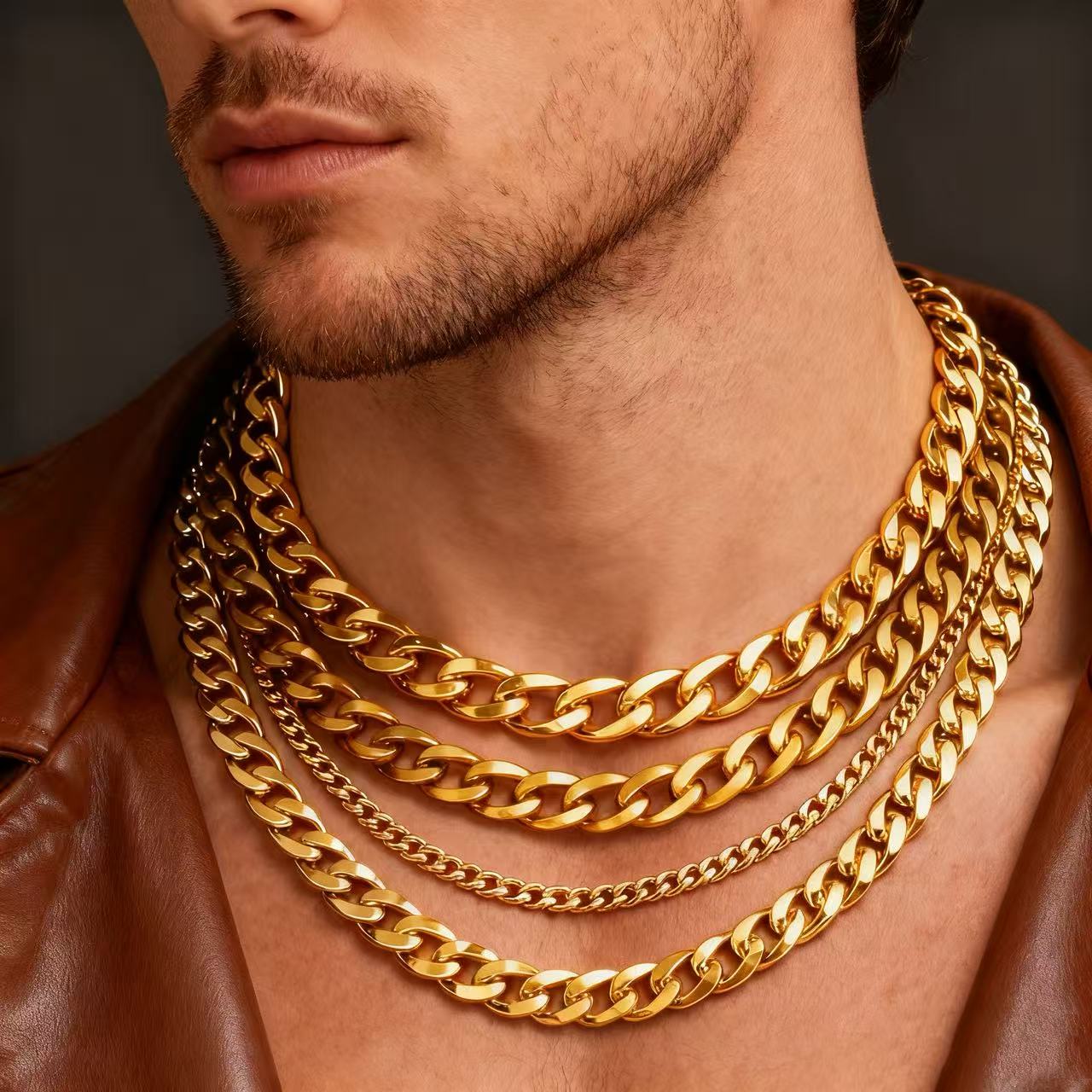 สร้อยคอแบบคิวบันลิงค์สแตนเลส H - Cuban Link Chain 12Mm บทวิจารณ์และราคา