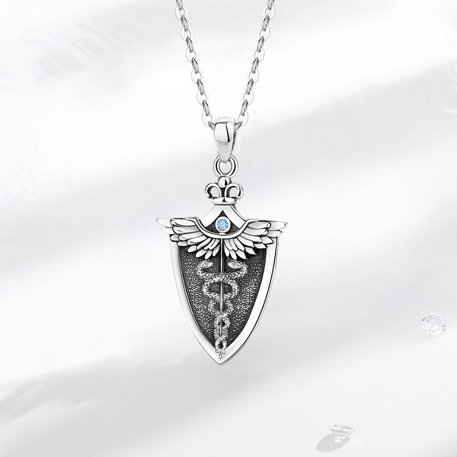 Eudora สร้อยคอคาดูเชียสเงินสเต - 925 Sterling Silver Chain Necklace Men บทวิจารณ์และราคา