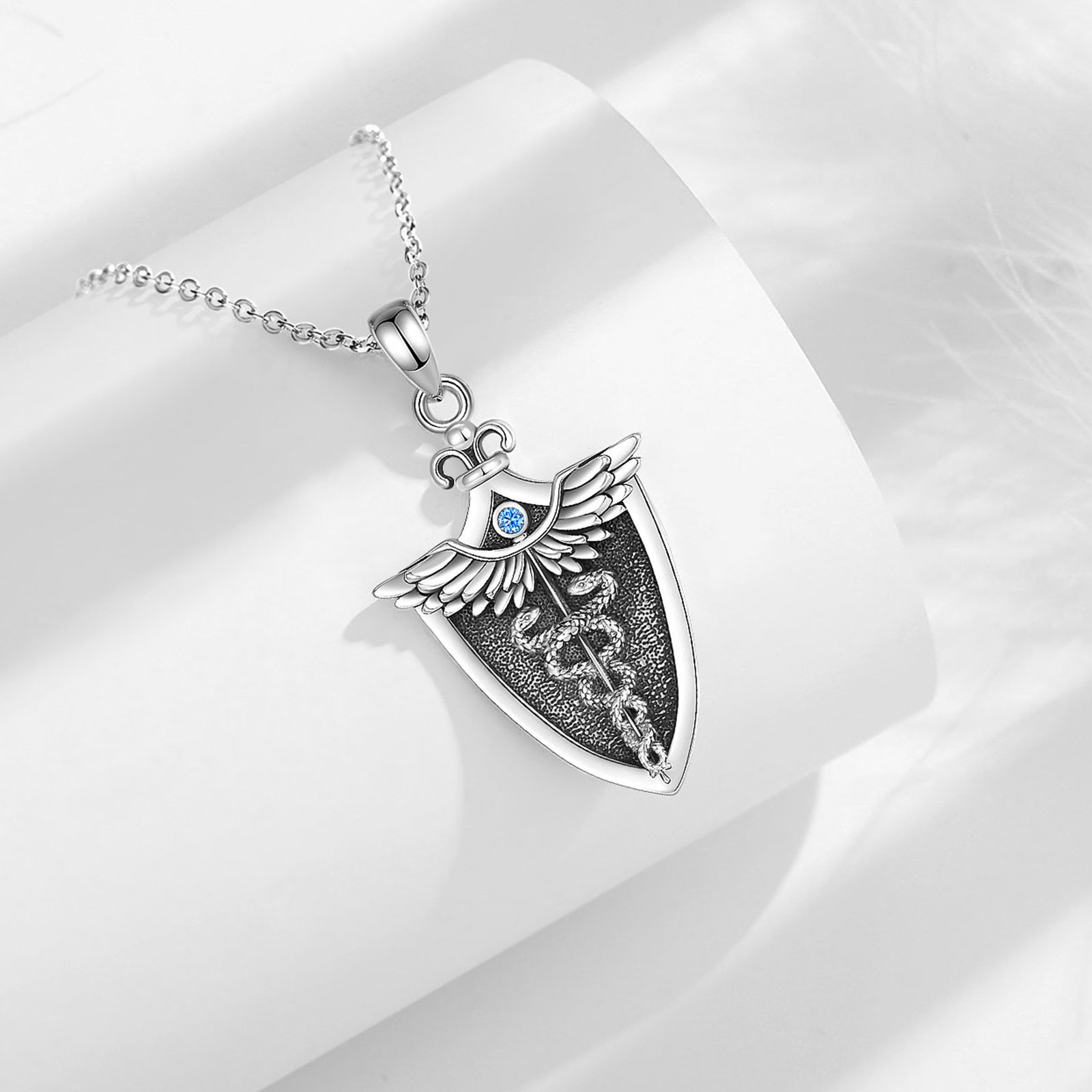 Eudora สร้อยคอคาดูเชียสเงินสเต - 925 Sterling Silver Chain Necklace Men บทวิจารณ์และราคา