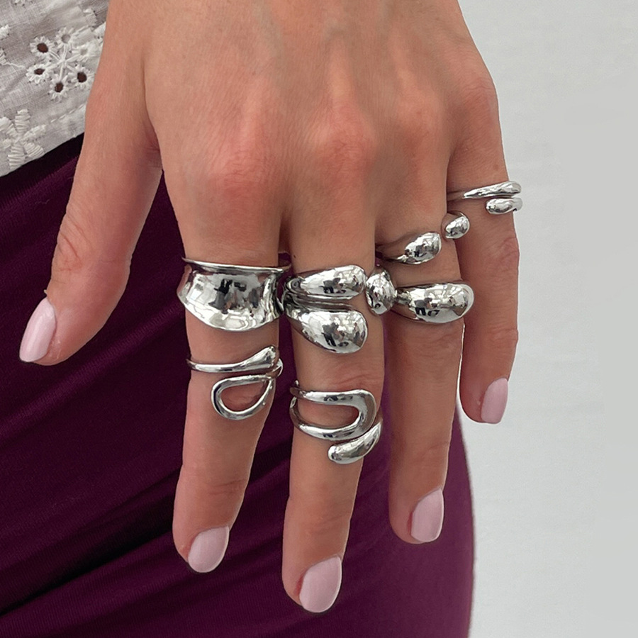 DIEZI หนึ่งชุดแฟชั่น Hollow Ge - Vintage Punk Knuckle Rings Set บทวิจารณ์และราคา