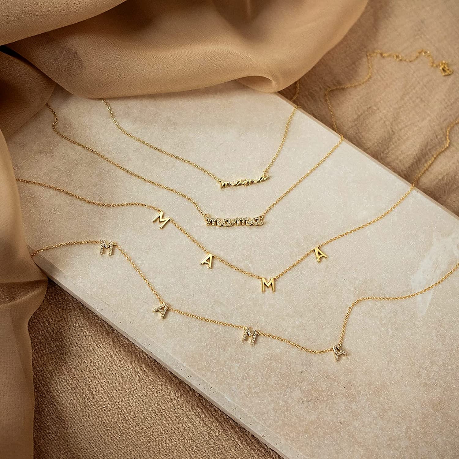 GD Wholesale สร้อยคอโชคเกอร์จี - Initial Letter Necklace 18K Gold บทวิจารณ์และราคา