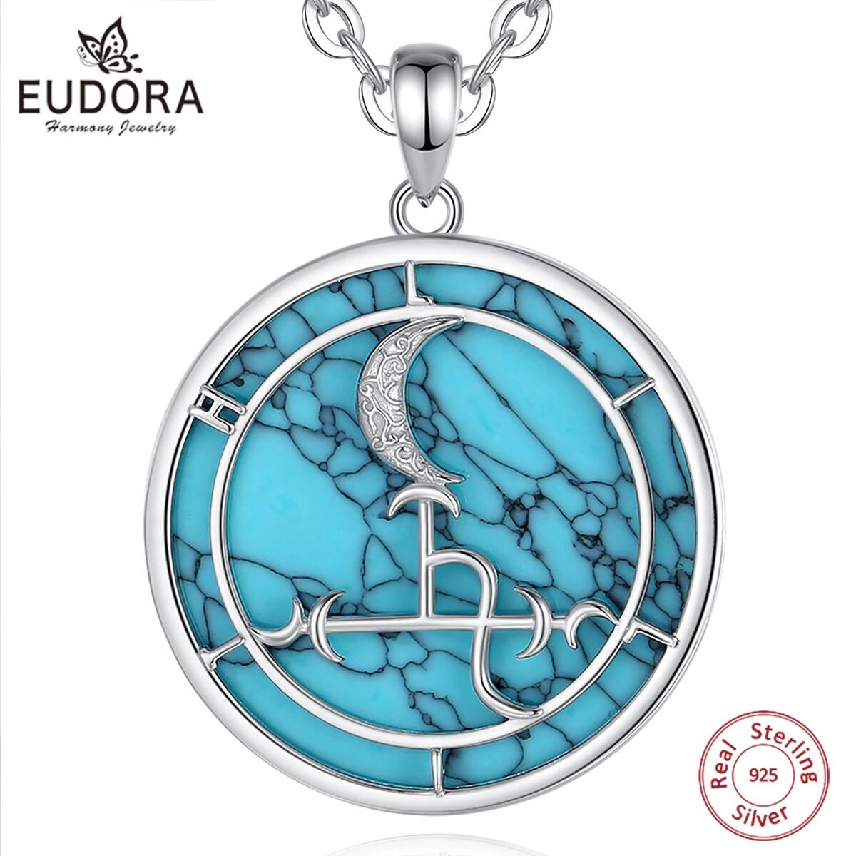 Eudora 925จี้สร้อยคอจี้พระจันท - 925 Sterling Silver Chain Necklace Men บทวิจารณ์และราคา