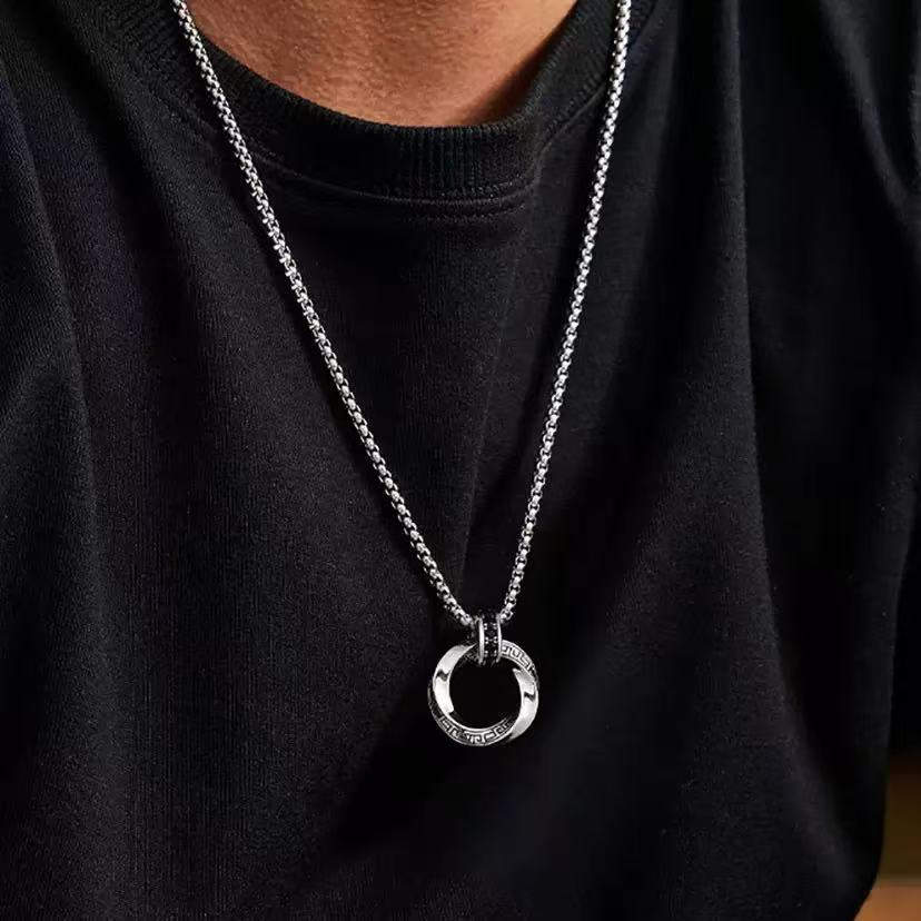 จี้สร้อยคอเงินแท้ 925 สไตล์ฮิป - 925 Sterling Silver Chain Necklace Men บทวิจารณ์และราคา