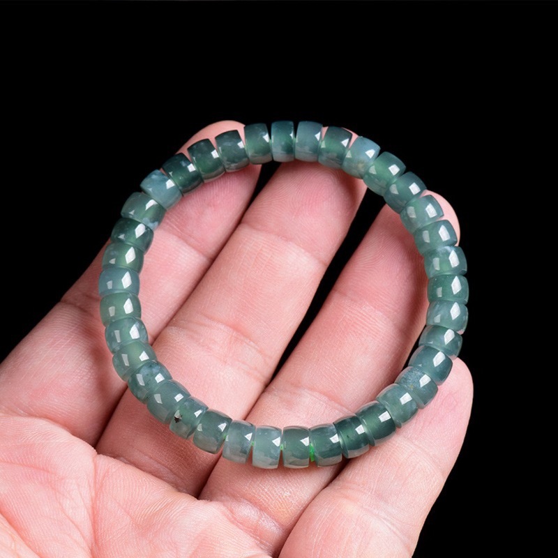 หยกแท้เกรดเอ สีน้ำเงินแบบโบราณ - Bracelets บทวิจารณ์และราคา