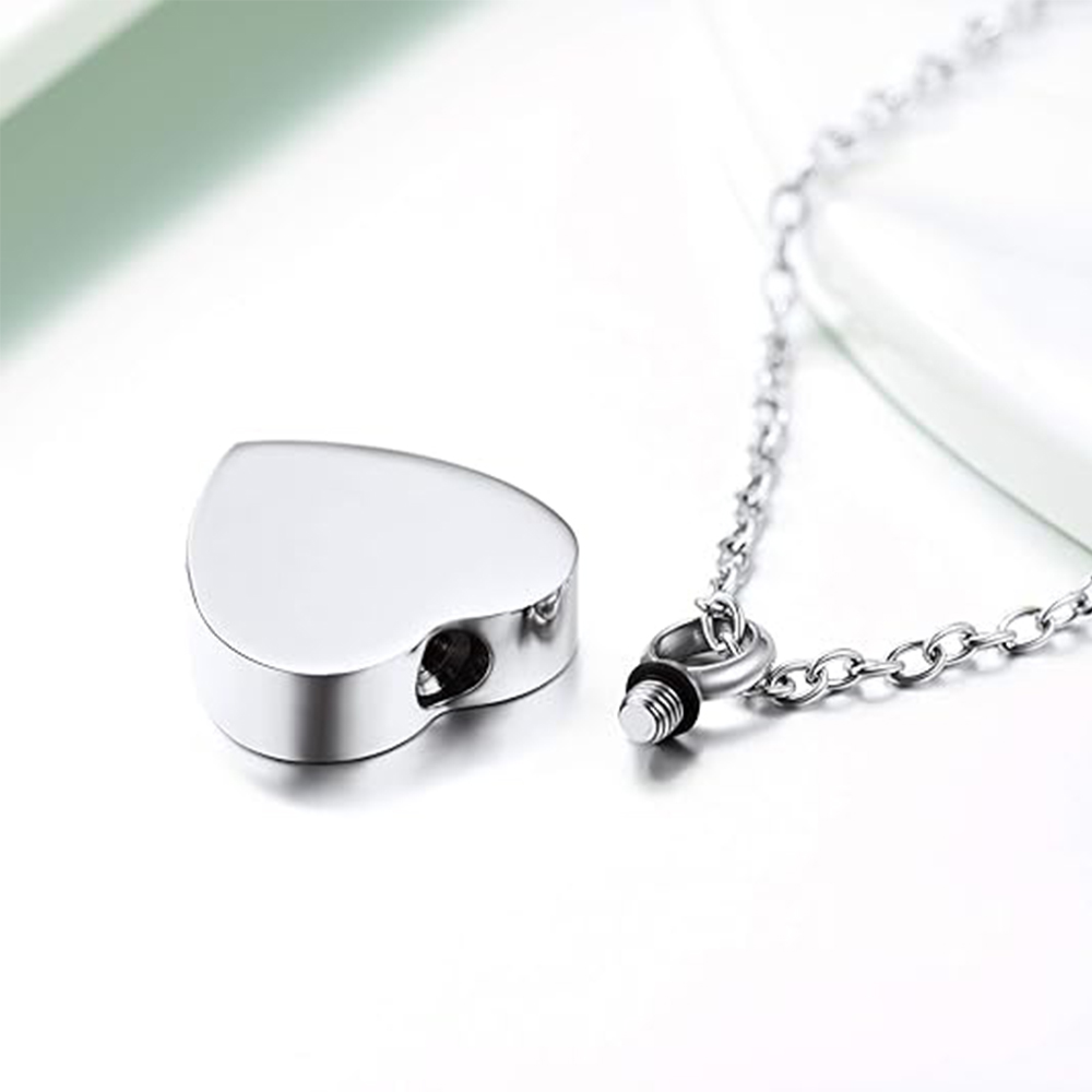 สร้อยคอจี้สแตนเลส 3 แบบ สำหรับ - Heart Locket Necklace Photo บทวิจารณ์และราคา