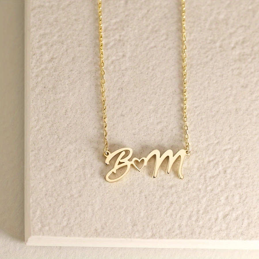 CUSTOM ชื่อสร้อยคอผู้หญิงกันน้ - Custom Name Necklace Stainless Steel บทวิจารณ์และราคา