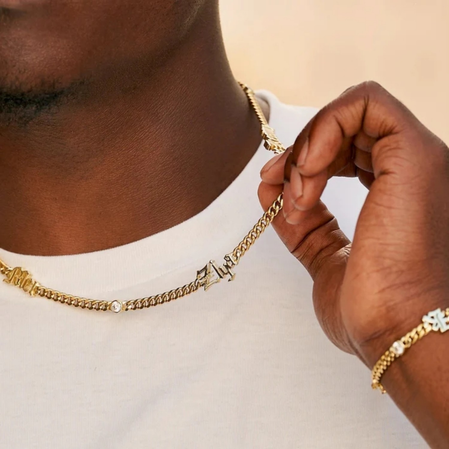 สร้อยคอชื่อภาษาอังกฤษโบราณแบบก - Cuban Link Chain 12Mm บทวิจารณ์และราคา
