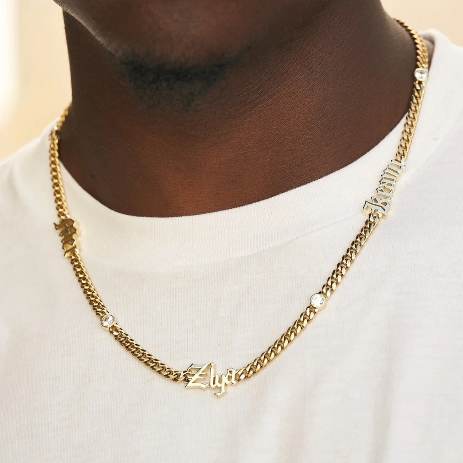 สร้อยคอชื่อภาษาอังกฤษโบราณแบบก - Cuban Link Chain 12Mm บทวิจารณ์และราคา