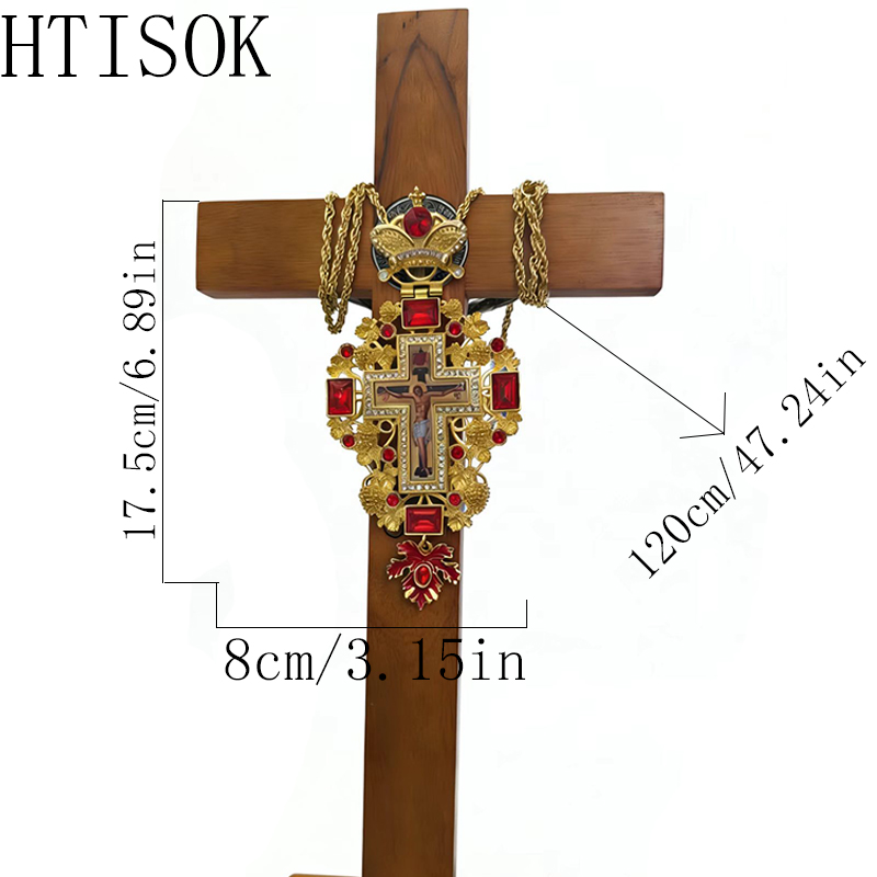 สร้อยคอไม้กางเขนทองคำประดับอัญ - Cross Pendant Necklace Gold บทวิจารณ์และราคา