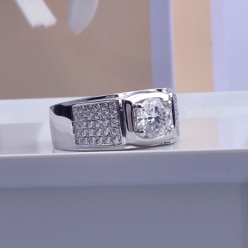 ใหม่ Four-Claw จําลอง Moissani - Moissanite Engagement Ring 1 Carat บทวิจารณ์และราคา