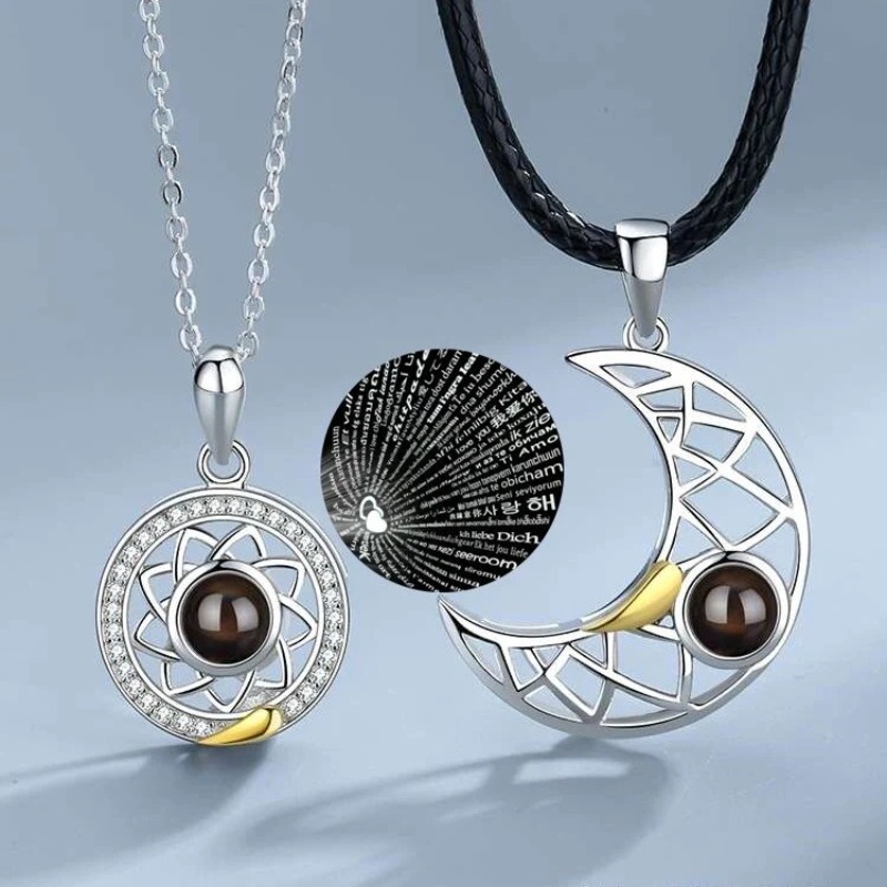 1 คู่แม่เหล็กคู่สร้อยคอสําหรับ - Magnetic Couple Matching Necklaces บทวิจารณ์และราคา