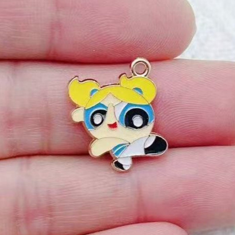 จี้รูปการ์ตูนสาวน้อยเคลือบน้ำม - Earrings บทวิจารณ์และราคา