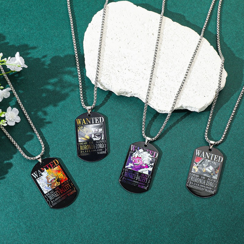สร้อยคอเหล็กกล้าไร้สนิมลายวันพ - Custom Name Necklace Stainless Steel บทวิจารณ์และราคา