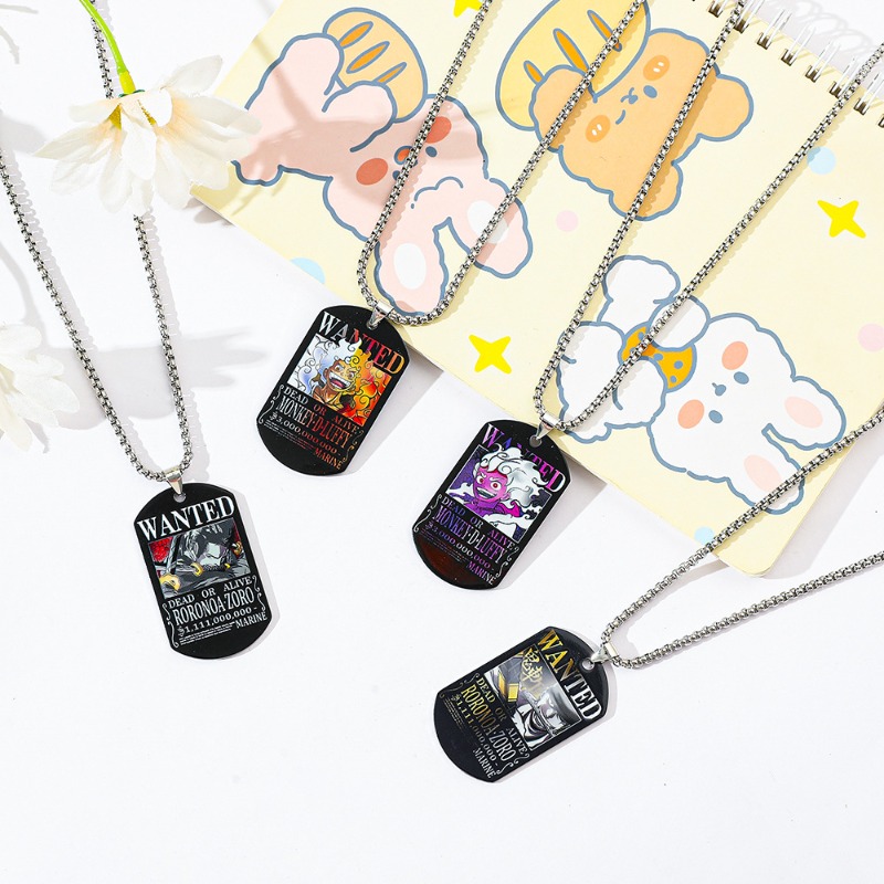 สร้อยคอเหล็กกล้าไร้สนิมลายวันพ - Custom Name Necklace Stainless Steel บทวิจารณ์และราคา