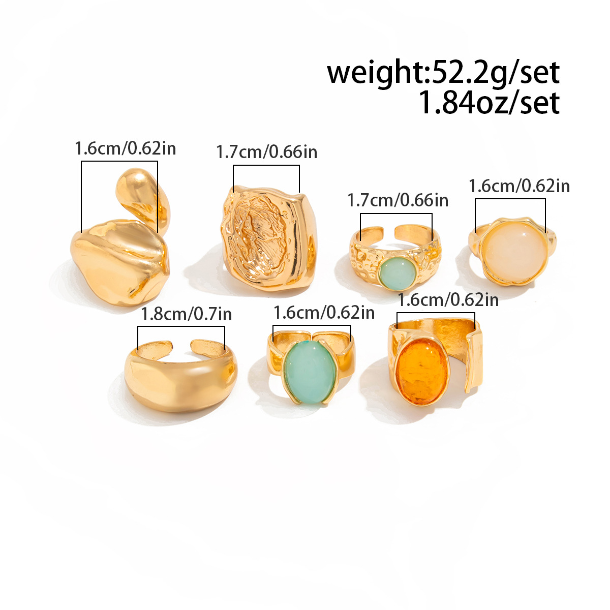 DIEZI 7 ชิ้น/เซ็ต Vintage Mult - Vintage Punk Knuckle Rings Set บทวิจารณ์และราคา