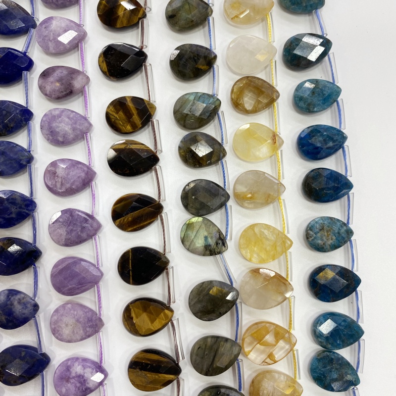 ลูกปัดคริสตัลธรรมชาติทรงหยดน้ำ - Crystal Pendant Necklace Natural Stone บทวิจารณ์และราคา
