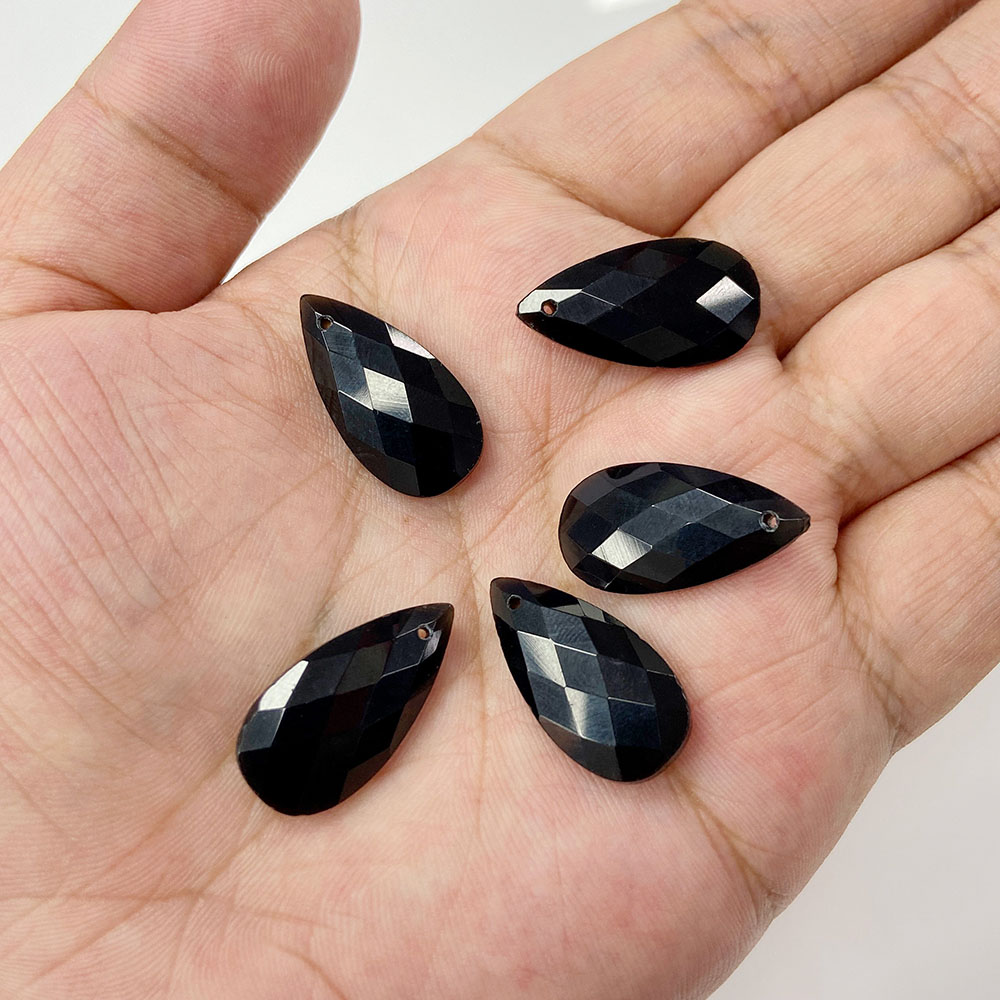 2pcs 13*25 มม.ยาว Water DROP S - Crystal Pendant Necklace Natural Stone บทวิจารณ์และราคา