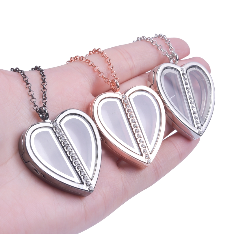 แม่เหล็ก Heart สร้อยล็อคเก็ตสำ - Heart Locket Necklace Photo บทวิจารณ์และราคา