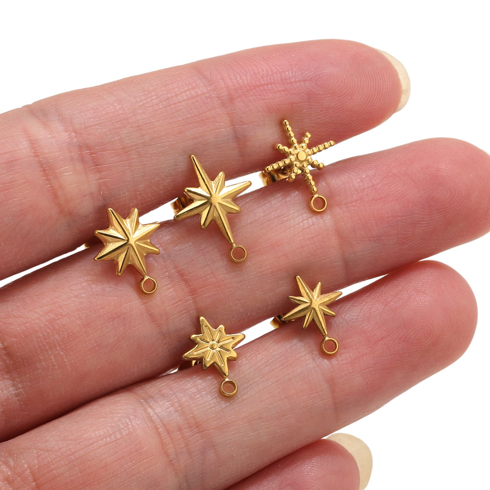 ต่างหูสแตนเลสรูปดาว 6 ชิ้น สำห - Body Jewelry บทวิจารณ์และราคา