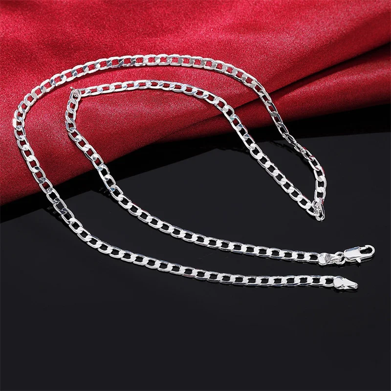 ผู้ชาย 925 สร้อยคอเงิน 2/4/6/8 - Cuban Link Chain 12Mm บทวิจารณ์และราคา