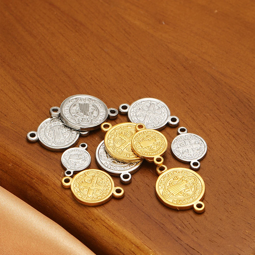 5pcs สแตนเลสสตีลพระเยซู CROSS  - Cross Pendant Necklace Gold บทวิจารณ์และราคา