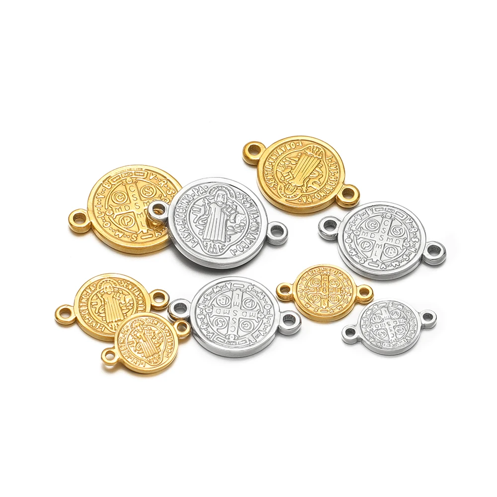 5pcs สแตนเลสสตีลพระเยซู CROSS  - Cross Pendant Necklace Gold บทวิจารณ์และราคา