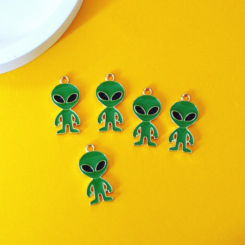 จี้โลหะผสมรูปเอเลี่ยนแบบเรียบง - Earrings บทวิจารณ์และราคา