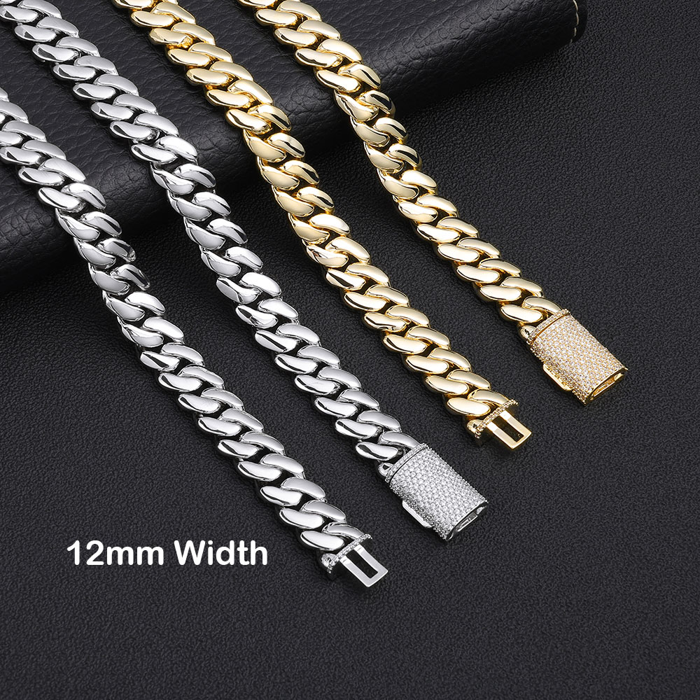 ESKEEM สร้อยคอคิวบันชุบทอง 14K - Cuban Link Chain 12Mm บทวิจารณ์และราคา