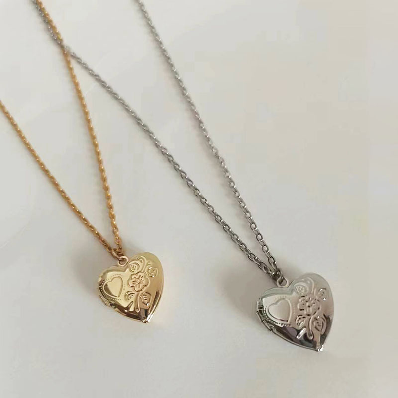 จี้กรอบรูปหัวใจเล็กๆ14มม. 1ชิ้ - Heart Locket Necklace Photo บทวิจารณ์และราคา