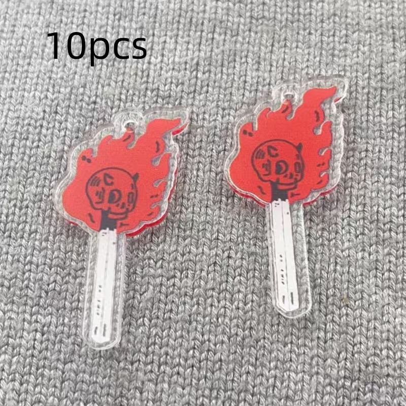 จี้อะคริลิคทรงหัวกะโหลก 10 ชิ้ - Earrings บทวิจารณ์และราคา