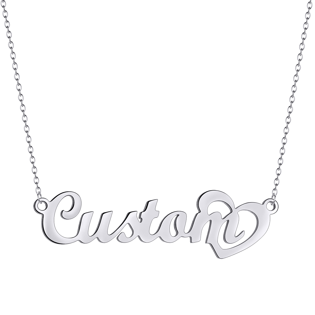 สร้อยคอพร้อมจี้สเตนเลสสตีลสำหร - Custom Name Necklace Stainless Steel บทวิจารณ์และราคา