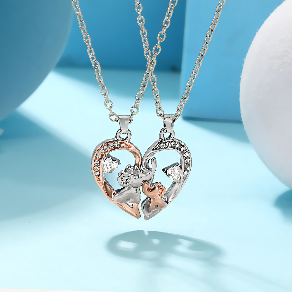 สร้อยคอคู่รูปหัวใจแม่เหล็ก 2 ช - Magnetic Couple Matching Necklaces บทวิจารณ์และราคา