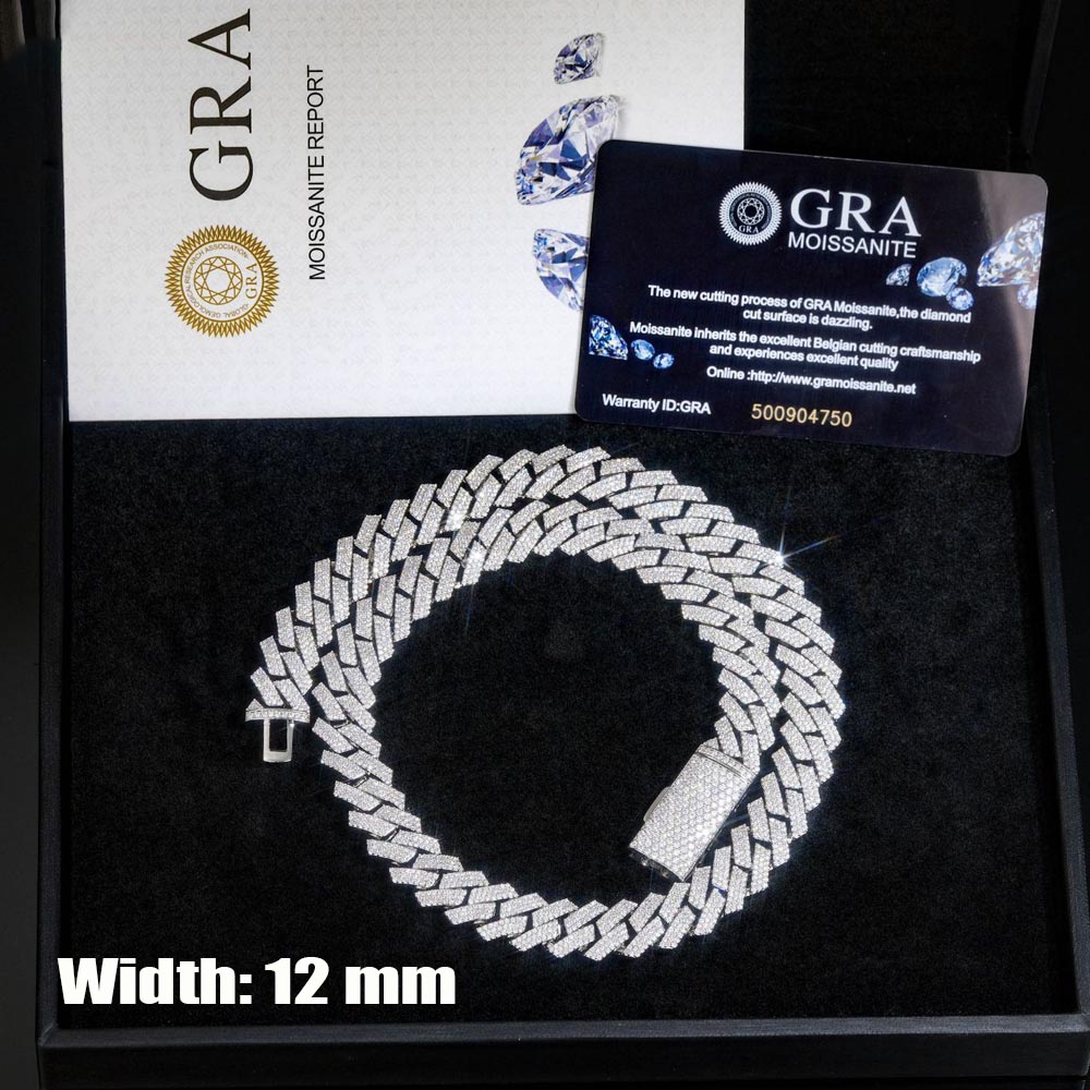 สร้อยคอคิวบาลิงค์แบบหนา 3 แถว  - Cuban Link Chain 12Mm บทวิจารณ์และราคา
